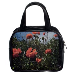 Faded Poppy Field  Classic Handbag (two Sides) by okhismakingart