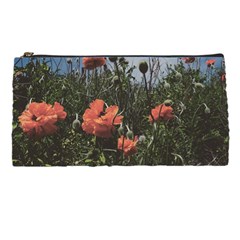 Faded Poppy Field  Pencil Cases by okhismakingart