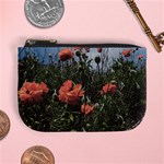 Faded Poppy Field  Mini Coin Purse Front