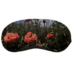 Faded Poppy Field  Sleeping Mask by okhismakingart