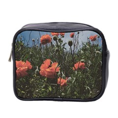 Faded Poppy Field  Mini Toiletries Bag (two Sides) by okhismakingart