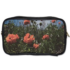 Faded Poppy Field  Toiletries Bag (one Side) by okhismakingart