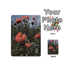 Faded Poppy Field  Playing Cards 54 Designs (mini)