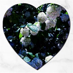 Blue Snowballs Ii Jigsaw Puzzle (heart) by okhismakingart