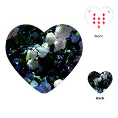 Blue Snowballs Ii Playing Cards Single Design (heart)