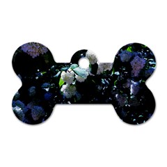 Blue Snowballs Ii Dog Tag Bone (one Side) by okhismakingart