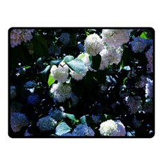 Blue Snowballs Ii Fleece Blanket (small) by okhismakingart