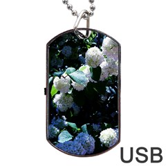 Blue Snowballs Ii Dog Tag Usb Flash (two Sides) by okhismakingart