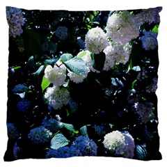 Blue Snowballs Ii Standard Flano Cushion Case (two Sides) by okhismakingart