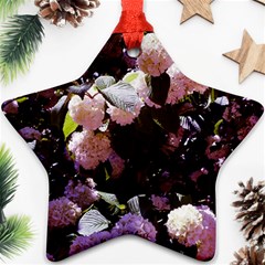 Purple Snowballs Ornament (star)