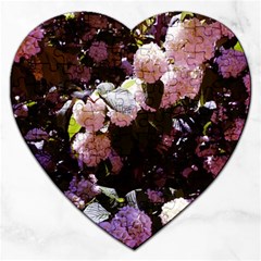 Purple Snowballs Jigsaw Puzzle (heart) by okhismakingart