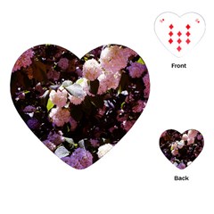 Purple Snowballs Playing Cards Single Design (heart)