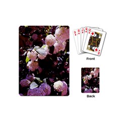 Purple Snowballs Playing Cards Single Design (mini)