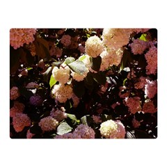 Pink Snowballs Ii Double Sided Flano Blanket (mini)  by okhismakingart