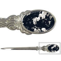 High Contrast Black And White Snowballs Ii Letter Opener by okhismakingart