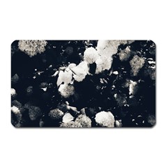 High Contrast Black And White Snowballs Ii Magnet (rectangular) by okhismakingart