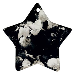 High Contrast Black And White Snowballs Ii Star Ornament (two Sides) by okhismakingart