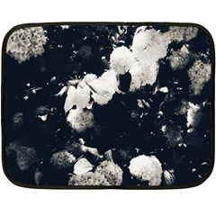 High Contrast Black And White Snowballs Ii Fleece Blanket (mini) by okhismakingart