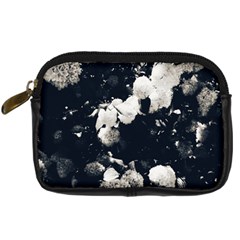 High Contrast Black And White Snowballs Ii Digital Camera Leather Case by okhismakingart