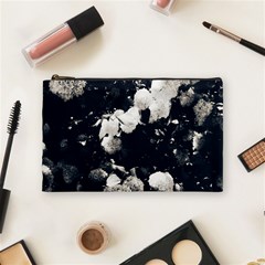 High Contrast Black And White Snowballs Ii Cosmetic Bag (medium) by okhismakingart