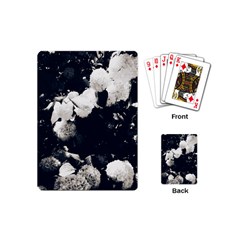 High Contrast Black And White Snowballs Ii Playing Cards Single Design (mini)