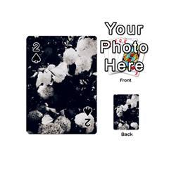 High Contrast Black And White Snowballs Ii Playing Cards 54 Designs (mini)