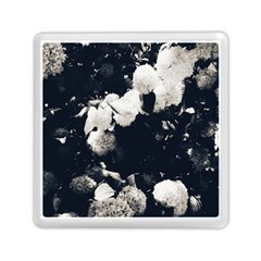 High Contrast Black And White Snowballs Ii Memory Card Reader (square) by okhismakingart