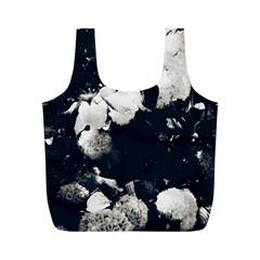 High Contrast Black And White Snowballs Ii Full Print Recycle Bag (m) by okhismakingart