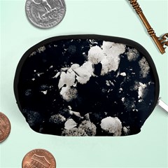 High Contrast Black And White Snowballs Ii Accessory Pouch (medium) by okhismakingart