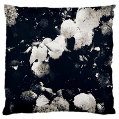 High Contrast Black And White Snowballs Ii Standard Flano Cushion Case (one Side) by okhismakingart