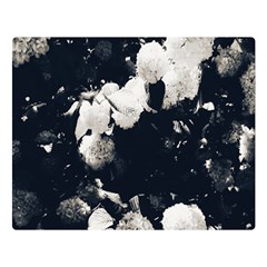 High Contrast Black And White Snowballs Ii Double Sided Flano Blanket (large)  by okhismakingart