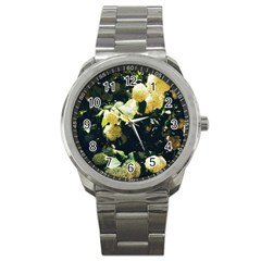 Yellow Snowballs Ii Sport Metal Watch by okhismakingart