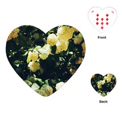 Yellow Snowballs Ii Playing Cards Single Design (heart) by okhismakingart