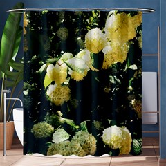 Yellow Snowballs Ii Shower Curtain 60  X 72  (medium)  by okhismakingart