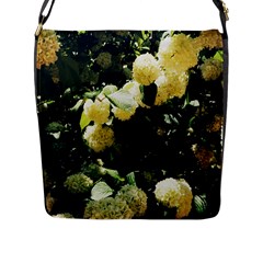 Yellow Snowballs Ii Flap Closure Messenger Bag (l) by okhismakingart