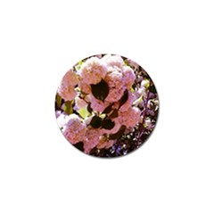 Pink Snowballs Golf Ball Marker by okhismakingart