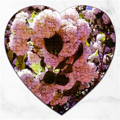 Pink Snowballs Jigsaw Puzzle (heart) by okhismakingart