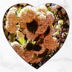 Yellow-pink Snowballs Jigsaw Puzzle (heart) by okhismakingart