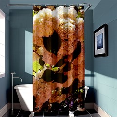 Yellow-pink Snowballs Shower Curtain 36  X 72  (stall)  by okhismakingart