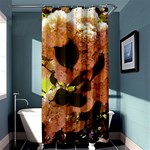 Yellow-Pink Snowballs Shower Curtain 36  x 72  (Stall)  Curtain(36 X72 ) - 33.26 x66.24  Curtain(36 X72 )