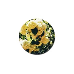 Yellow Snowballs Golf Ball Marker by okhismakingart