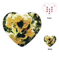 Yellow Snowballs Playing Cards Single Design (heart) by okhismakingart