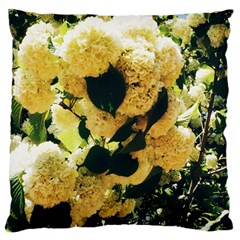 Yellow Snowballs Standard Flano Cushion Case (two Sides) by okhismakingart