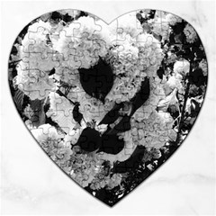 Black And White Snowballs Jigsaw Puzzle (heart) by okhismakingart