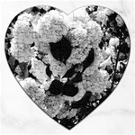 Black and White Snowballs Jigsaw Puzzle (Heart) Front