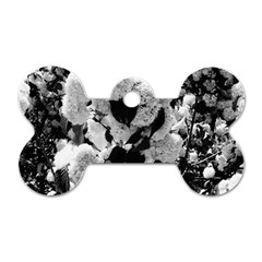 Black And White Snowballs Dog Tag Bone (one Side) by okhismakingart