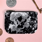 Black and White Snowballs Mini Coin Purse Front