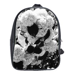 Black And White Snowballs School Bag (large) by okhismakingart