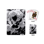 Black and White Snowballs Playing Cards Single Design (Mini) Back