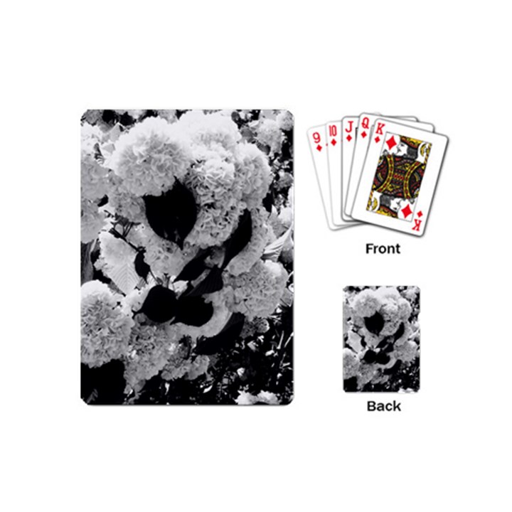 Black and White Snowballs Playing Cards Single Design (Mini)